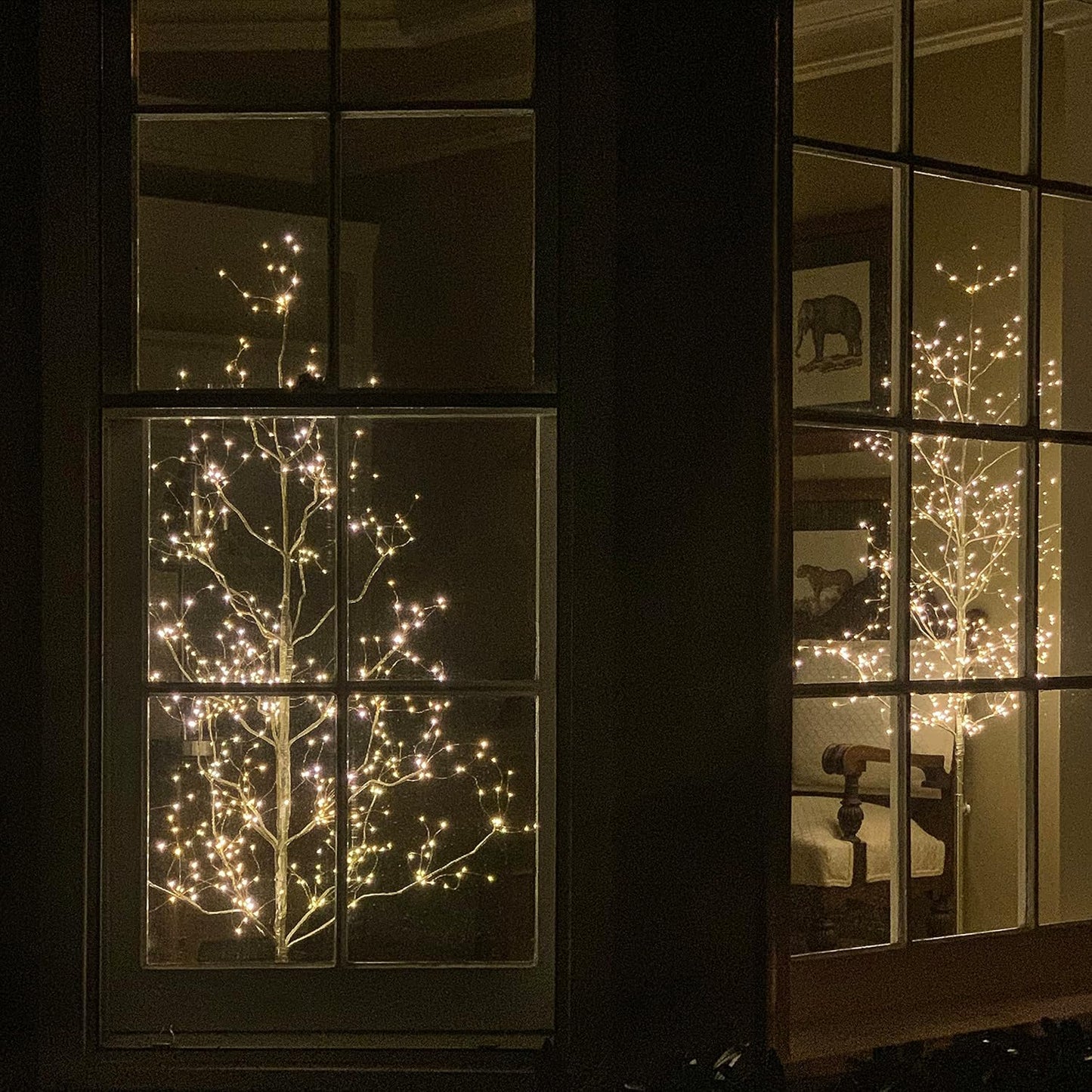Árbol de Abedul Decorativo con Luces de Hadas - Añade un Toque Mágico a Tu Hogar