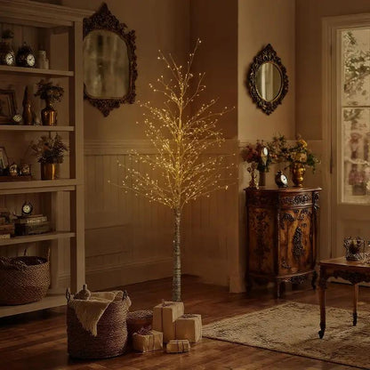 Árbol de Abedul con Brillo de Hadas: Añade Elegancia y un Ambiente Mágico a tu Hogar las Cuatro Estaciones | Iluminación Decorativa LED