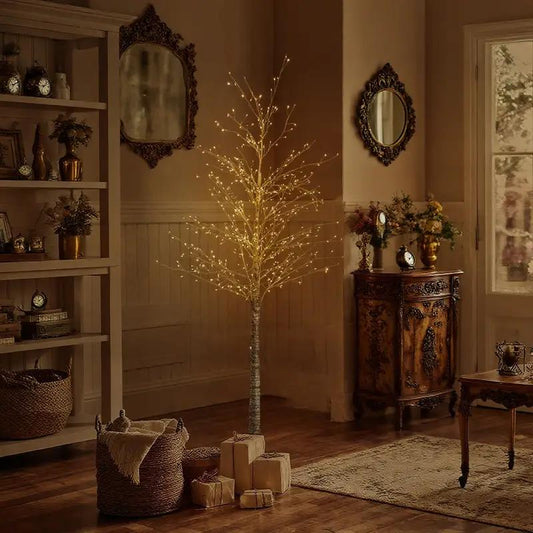 Árbol de Abedul con Brillo de Hadas: Añade Elegancia y un Ambiente Mágico a tu Hogar las Cuatro Estaciones | Iluminación Decorativa LED
